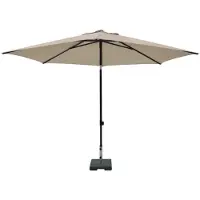 Madison Stokparasol mykanos push-up 250 cm polyester ecru grade 6 zonwering