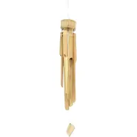 HBX natural living Windgong Drijfhout Ø15xh23cm Bruin bruin Hout Windgong