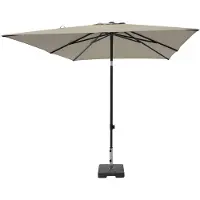Madison Parasol Moraira Push-Up Pe Ecru Grade 6 (230 x 230 cm)
