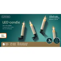 Lumineo LED Kaarsverlichting 10L Met AB Warmwit warmwit Kunststof