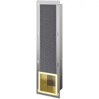 Luca Inbouw Reserve Toiletrolhouder Sanitair 19,5x72x12,2cm Geborsteld Goud PVD