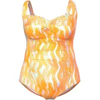 Ulla Popken Badpak oranje / wit