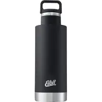 Esbit Sculptor Thermosfles - 750ml - Mat Zwart - Lusdop - Lekvrij