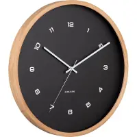 Karlsson Wandklok Modesta - Zwart - 5.5x41.6x41.6cm - Wandklok Modern