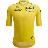Santini Tour De France Official Yellow 2025 Korte Mouw Wielertrui