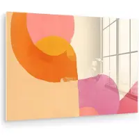 MuchoWow Glasschilderij 150x100 cm - Schilderij acrylglas - Vormen - Abstract - Kleurrijk - Foto op glas - Muurdecoratie woonkamer - Wanddecoratie slaapkamer - Schilderijen