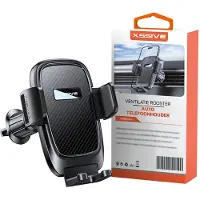 Xssive Telefoonhouder Auto Ventilatie - 360 Graden Draaibaar en Kantelbaar - GSM Houder Auto Ventilatierooster - Universele Telefoon Houder voor Luchtrooster - Stevige Klem met Anti Slip