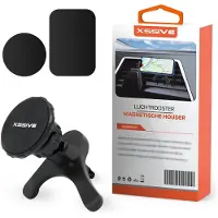 Xssive Telefoonhouders Auto Magnetisch - 360 Graden Draaibaar - Telefoonhouder auto ventilatie - GSM Houder Auto Magneet - Inclusief Magneet Stickers - Driepuntsteun