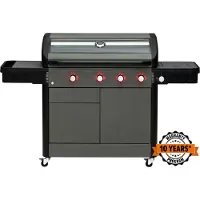 Mustang Gasbarbecue Sapphire 4+1 – met Ringbrander en Zijbrander – 18,3 kW | Luxe Buitenkeuken