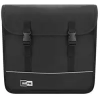 Lastpak Dubbele fietstas - waterafstotend canvas - 35 liter - zwart