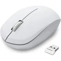 Xssive Laptop Muis Draadloos - Plug en Play USB A Dongle - Kleine muis - Linkshandig en Rechtshandig - Wit