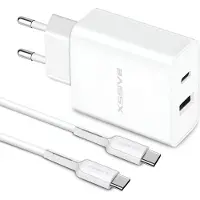 Xssive Fast Charger met USB C naar USB C Oplader Kabel - 1 Meter - Universeel