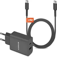 Xssive Fast Charger met USB C naar USB C Oplader Kabel - 2 Meter - Universeel