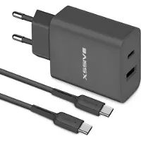 Xssive Fast Charger met USB C naar USB C Oplader Kabel - 1 Meter - Universeel