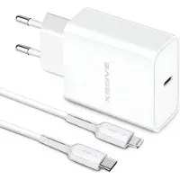 Xssive Power Adapter Set - 1 Meter - Geschikt voor Apple iPhone 14 13 12 11 X Xs Xr Pro Max Oplader - 20W- Fast Charge