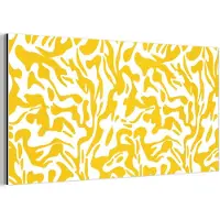 MuchoWow Aluminium schilderij 80x40 cm - Wanddecoratie metaal - Vormen - Wit - Abstract - Metalen muurdecoratie woonkamer - Decoratie industrieel - Foto op dibond - Industriële accessoires slaapkamer
