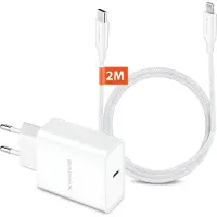 Xssive Snellader geschikt voor iPhone 14, 13, 12, 11, X Pro Max Mini Plus - 2 Meter - Oplader Set - Origineel