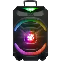 N-Gear THE FLASH 1550D - karaoke set - 15" Woofer - Bluetooth - LED Lichtshow - Draadloze Microfoons - 800W