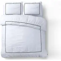 Sleeptime dekbedovertrek Brata - Wit - Microvezel - 1-persoons (140x220 + 60x70cm)
