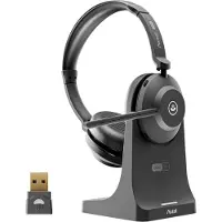 Axtel AXH-ONEBTD-CB hoofdtelefoon/headset Draadloos Hoofdband Kantoor/callcenter Bluetooth Oplaadhouder Zwart