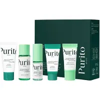 Purito SEOUL Beste Kit - Huidverzorgingsroutine met Panthenol Reiniger & Crème, Geurvrije Centella Serum & Toner, Voor Alle Huidtypen