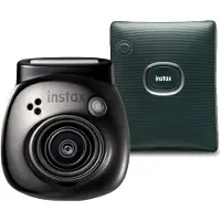Fujifilm INSTAX PAL digital camera, Gem Black + printer SQUARE Link, Green