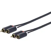 VivoLink PRORCARCA3 3m 2 x RCA 2 x RCA Zwart audio kabel