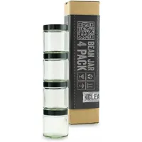 Comandante Bean Jar - Clear Glass - 4 Pack