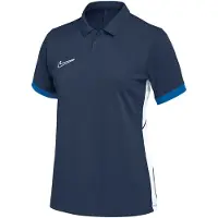 Nike Academy 25 Polo Dames Donkerblauw Blauw Wit