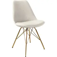 Kick Collection Kuipstoel Velvet ivoor goud frame