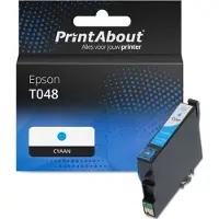 PrintAbout Inktcartridge T048 (C13T048240) Cyaan geschikt voor Epson
