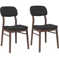vidaXL Eetkamerstoelen met kussens 2 st massief hout rubber bruin