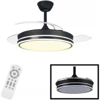 CristalRecord Plafondventilator Supereco Ø 106 cm zwart