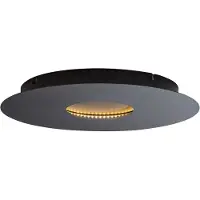 QAZQA Moderne plafondlamp zwart 40cm incl. LED 3-staps dimbaar - Morning