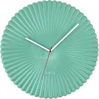 Nextime Wandklok 40cm - Stil - Groen - Polyresin - 'Mousse'