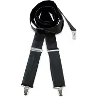 Collection JB - Bretels - bretels polyester stof zwart repp - zwart