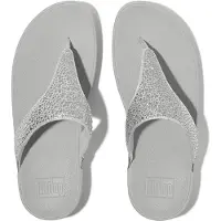 FitFlop Lulu crystal-mix toe-post sandals