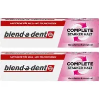 Blend-a-dent - Super kleefcrème - voor gebit en deelprothese - Neutrale Smaak - Voordeelset a 2 stuks a 47 gram!!