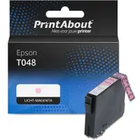 PrintAbout Inktcartridge T048 (C13T048640) Licht-magenta geschikt voor Epson