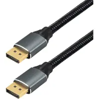 MaxTrack C303-2L DisplayPort-kabel DisplayPort Aansluitkabel DisplayPort-stekker 2 m Zwart 16K UHD, Aluminium-stekker, Vergulde steekcontacten
