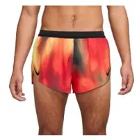Nike Heren Dri-Fit ADV Aeroswift Elite Instap Shorts Rood/Zwart/Geel
