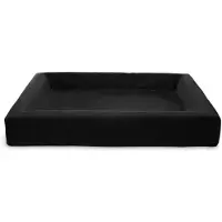 Bia bed royal fluweel overtrek hondenmand zwart -7 120x100x15 cm