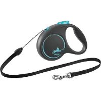 Flexi Rollijn Black Design Koord S Blauw 5 M