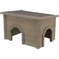 Trixie Natura - Knaagdierhuis - Asfalt - Dak - Grijsgroen - 50X37X30 cm