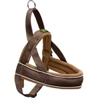Hunter harnas norweger racing nylon bruin/cognac Small 42-53x2 cm
