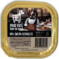 Freds kuipje hond puur wild zwijn/gevogelte - 9x300 gr - Natvoer Hond