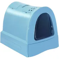 Imac kattenbak zuma met schuiflade blauw