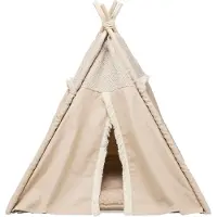 Trixie kattenmand tipi boho beige