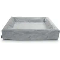 Bia bed rib overtrek hondenmand grijs -4 85x70x15 cm