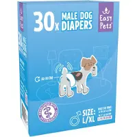 EASYPETS Dog Diapers Male - Hondenluiers Reu - L/XL - 30 stuks - Grootverpakking